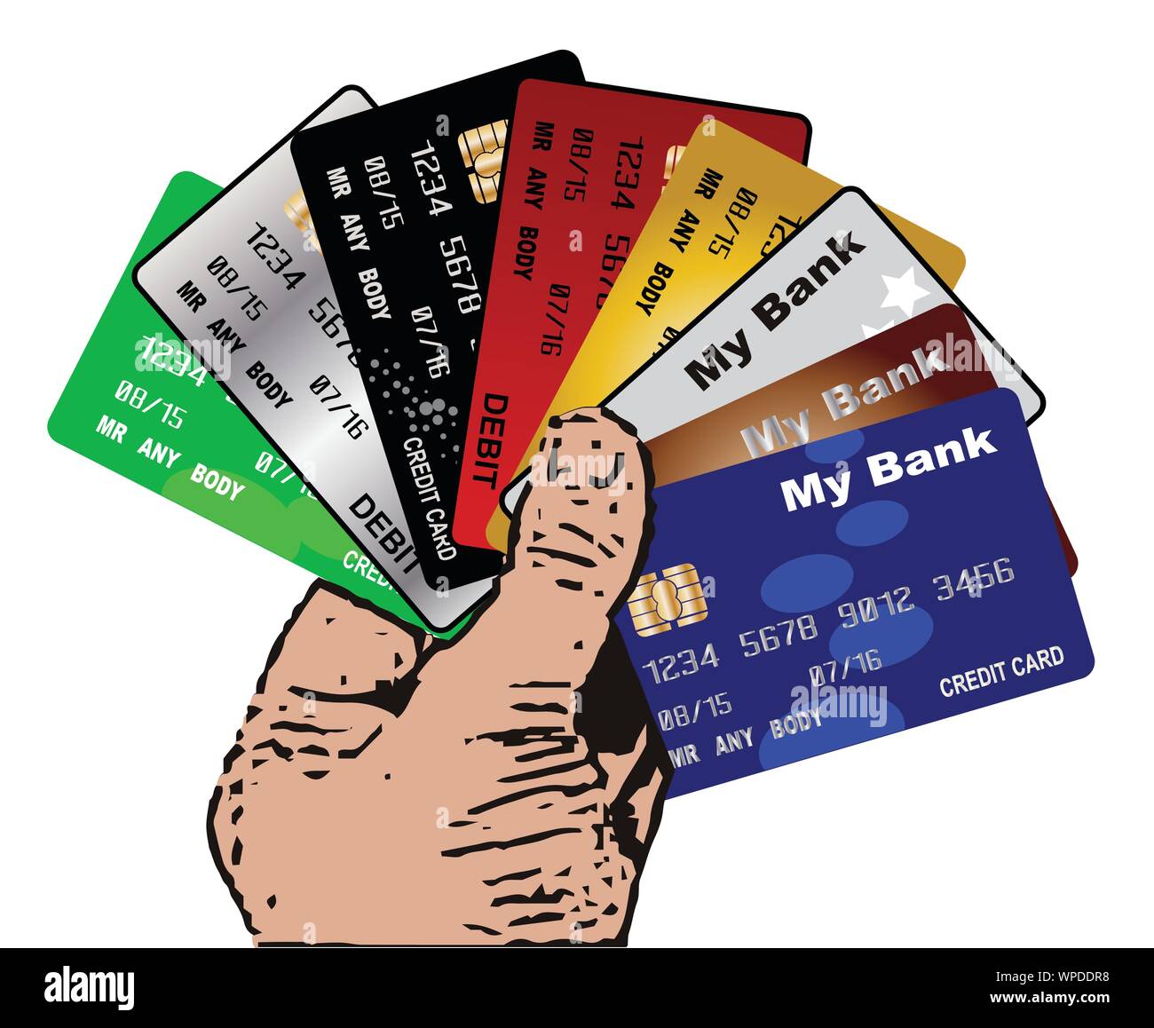 Credit and Debit Cards Stock Vector Image & Art Alamy
