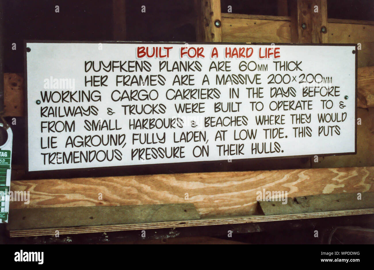 Duyfken (little Dove) Replica being built and launched, Fremantle  july 1999 Stock Photo