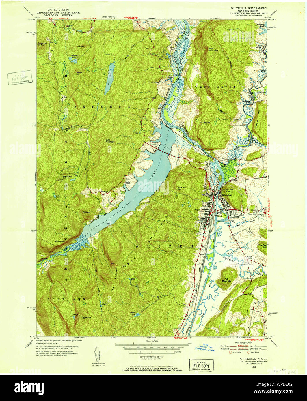 Map of whitehall new york hires stock photography and images Alamy