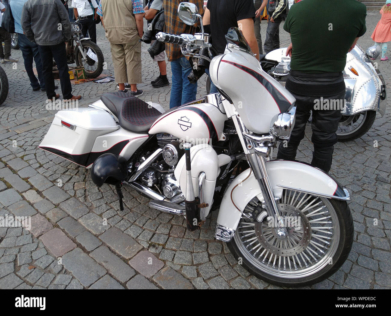 Handcrafted Wooden Harley Davidson Type Motorcycle, 1950s for sale