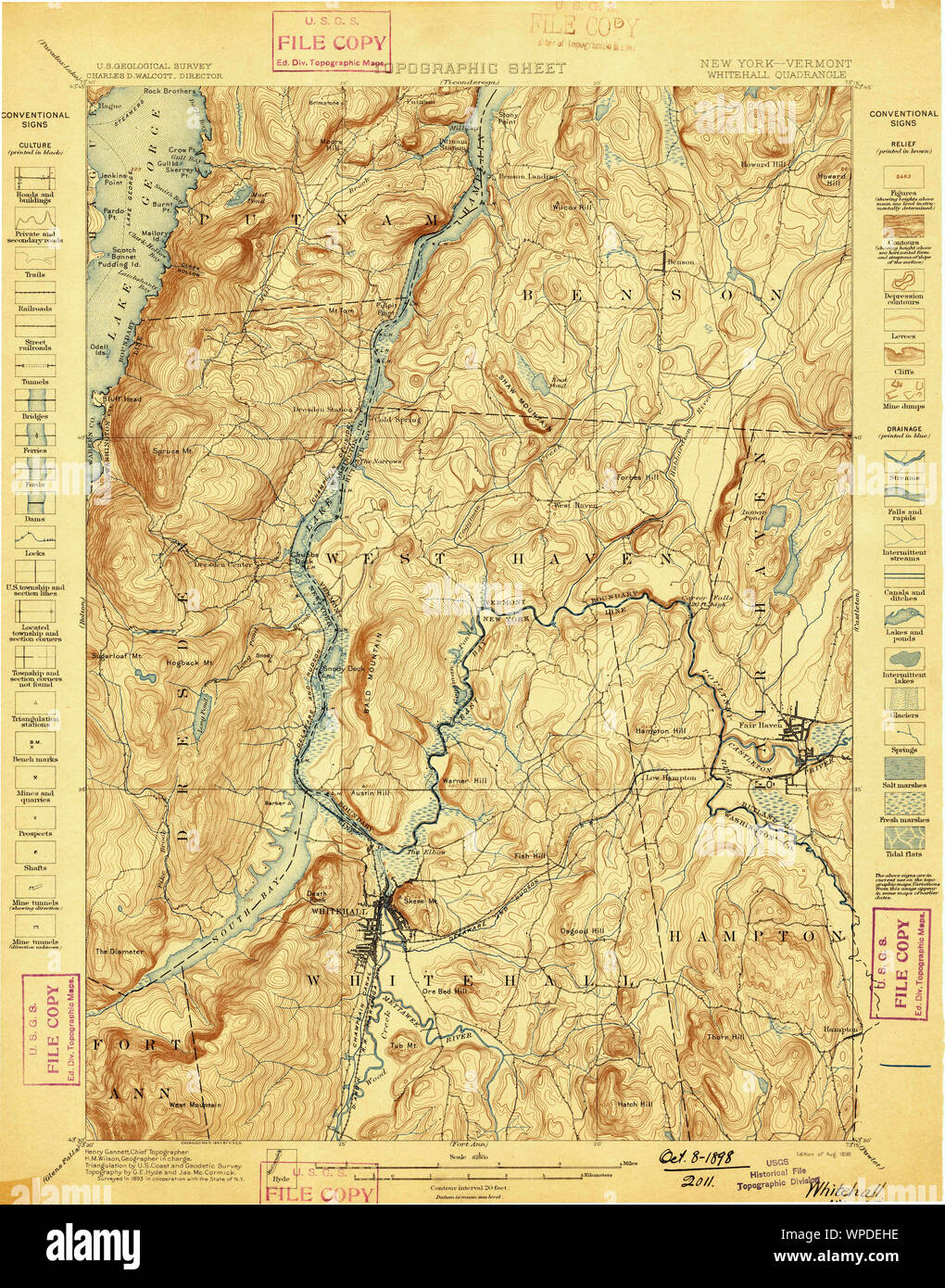 Map of whitehall new york hires stock photography and images Alamy
