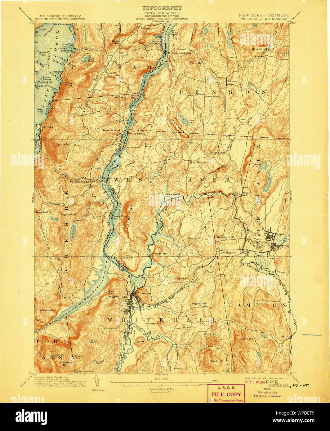 Map of whitehall new york hires stock photography and images Alamy