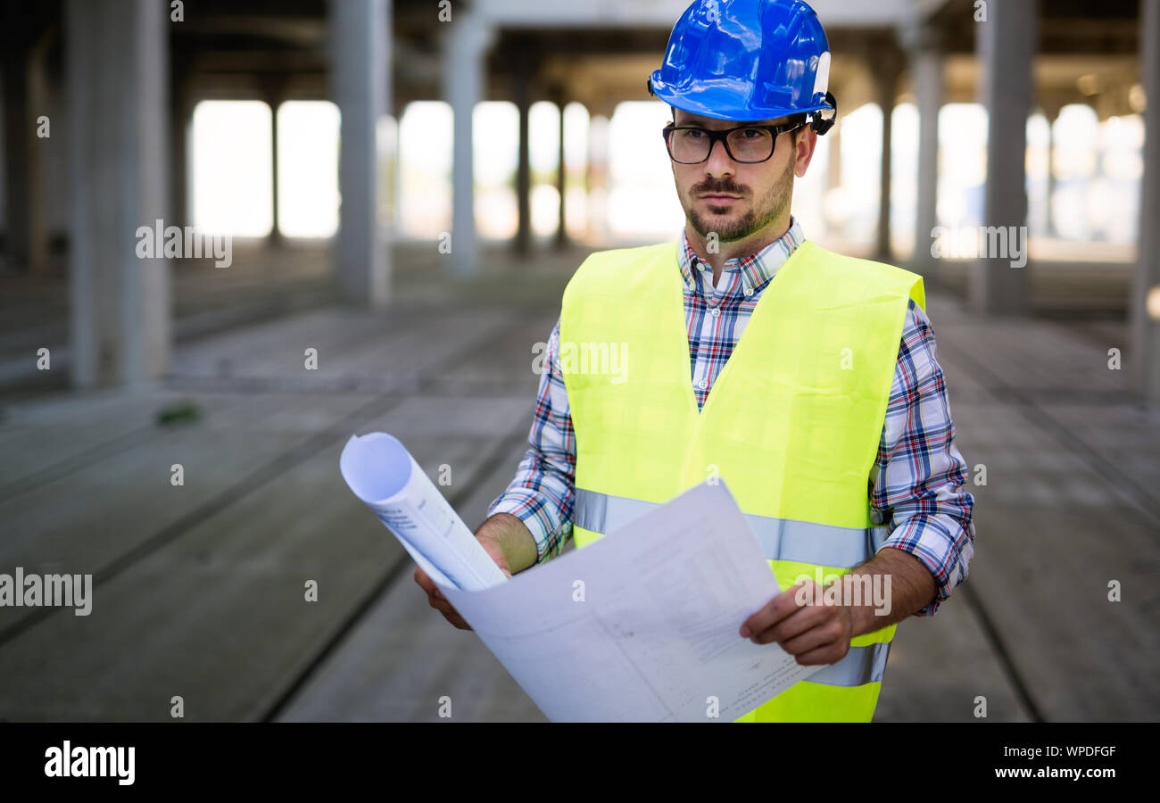 Construction foreman on the job site Stock Photo - Alamy