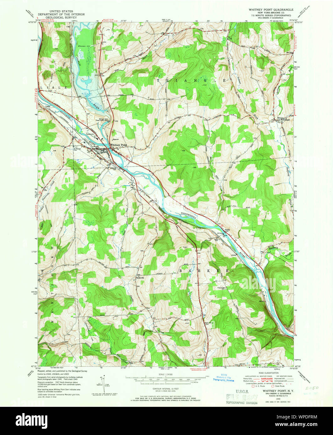 New York NY Whitney Point 140294 1949 24000 Restoration Stock Photo Alamy