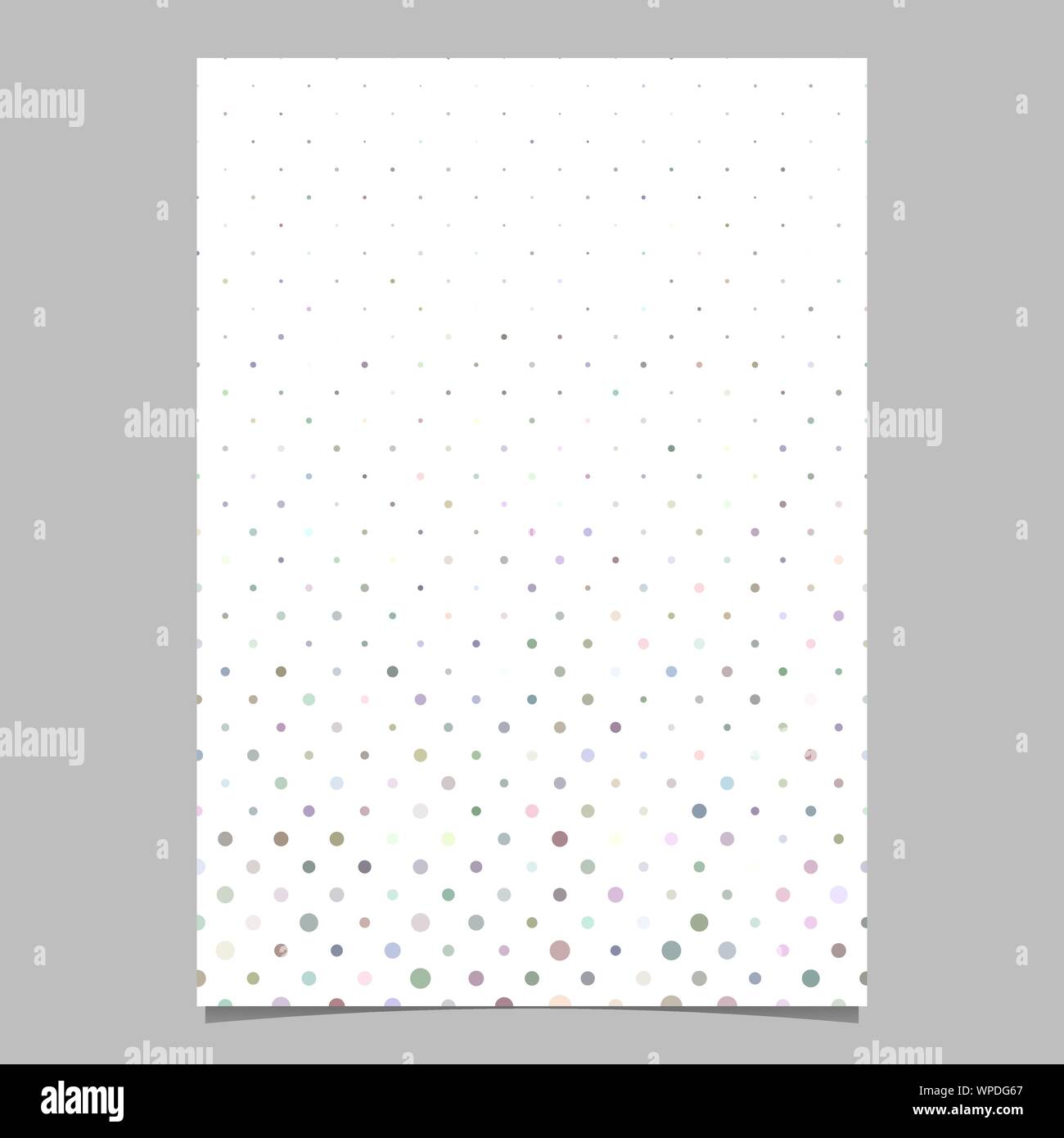 Multicolored abstract dot pattern brochure background - vector ...