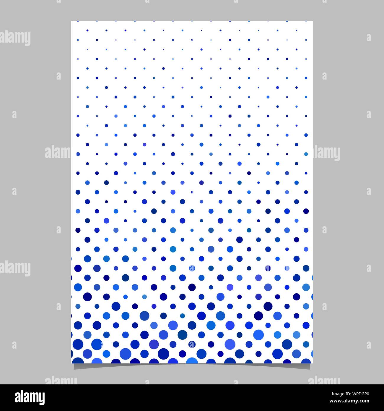 Blue abstract circle pattern brochure background - vector stationery ...
