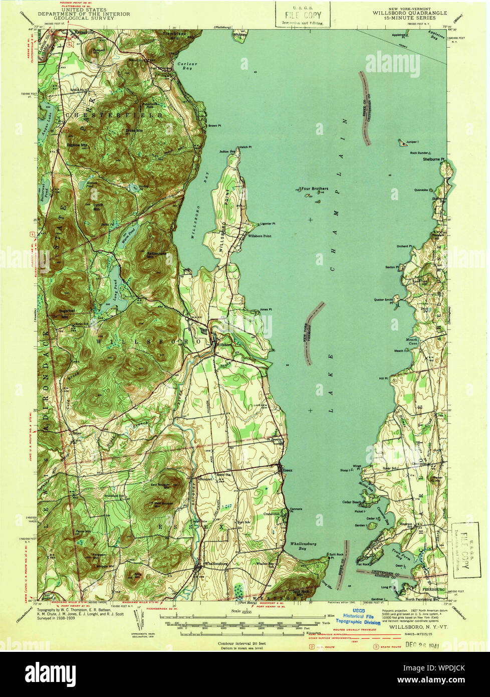 New York NY Willsboro 140315 1941 62500 Restoration Stock Photo Alamy