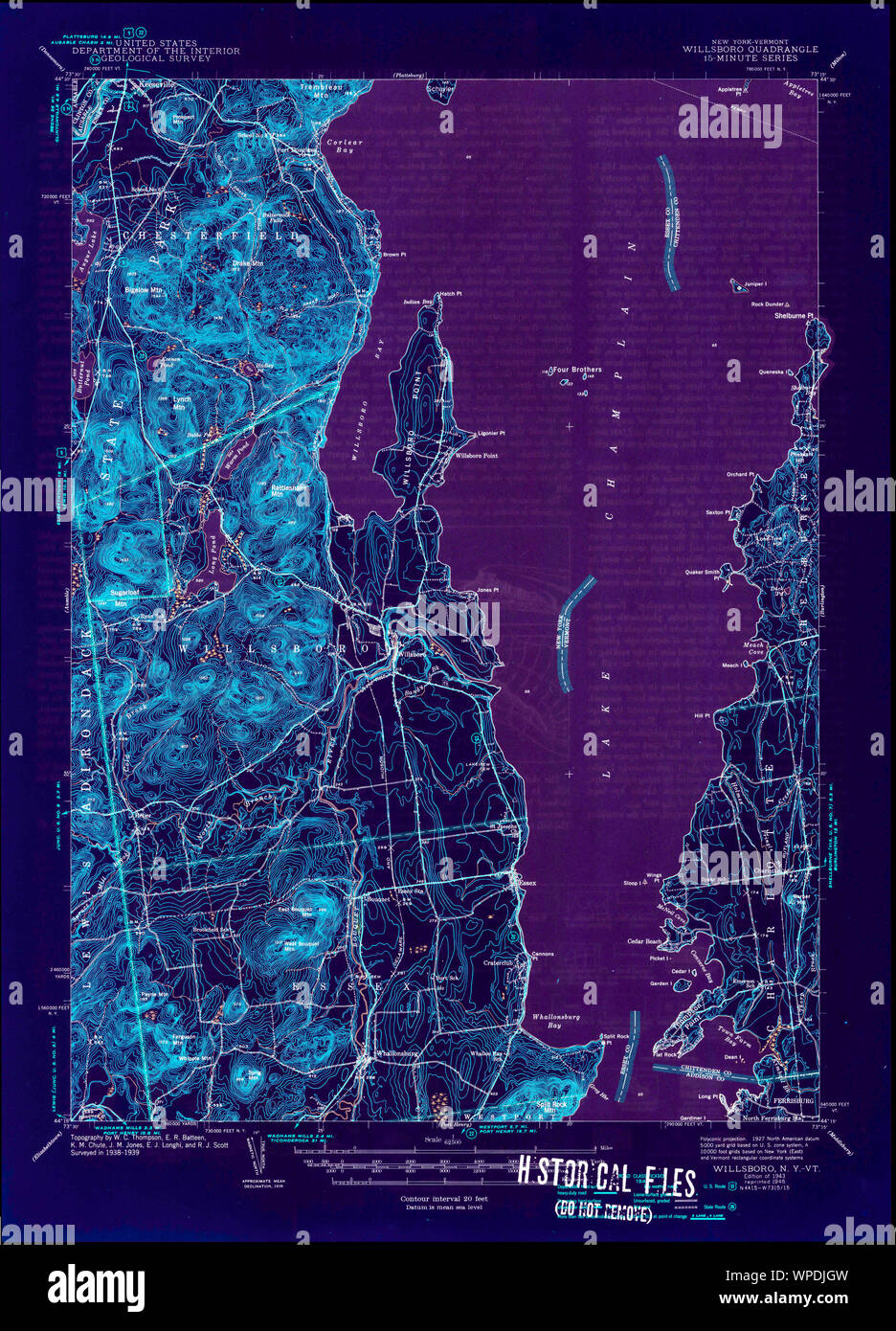 New York NY Willsboro 140323 1943 62500 Inverted Restoration Stock