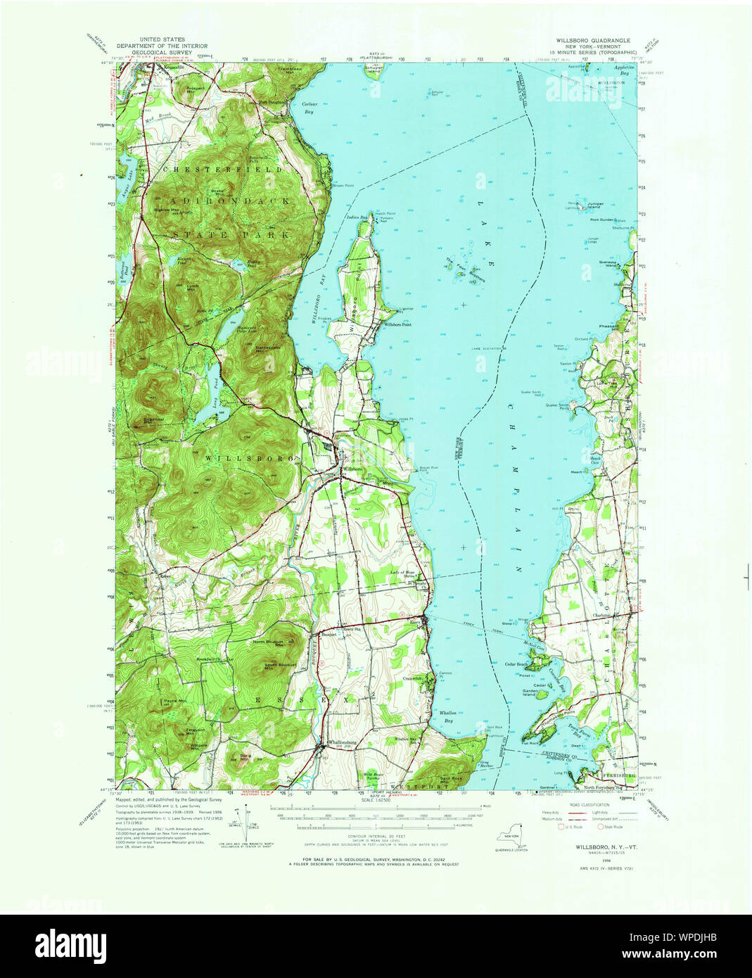 Map of willsboro hires stock photography and images Alamy