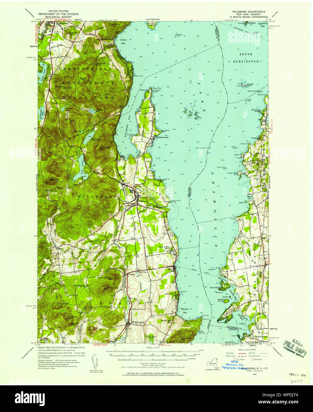 Map of willsboro new york hires stock photography and images Alamy