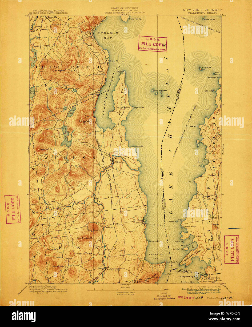 Map of willsboro new york hires stock photography and images Alamy