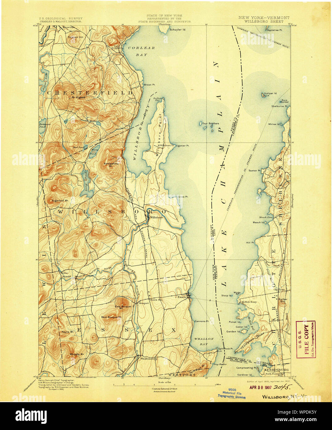 Map of willsboro new york hires stock photography and images Alamy