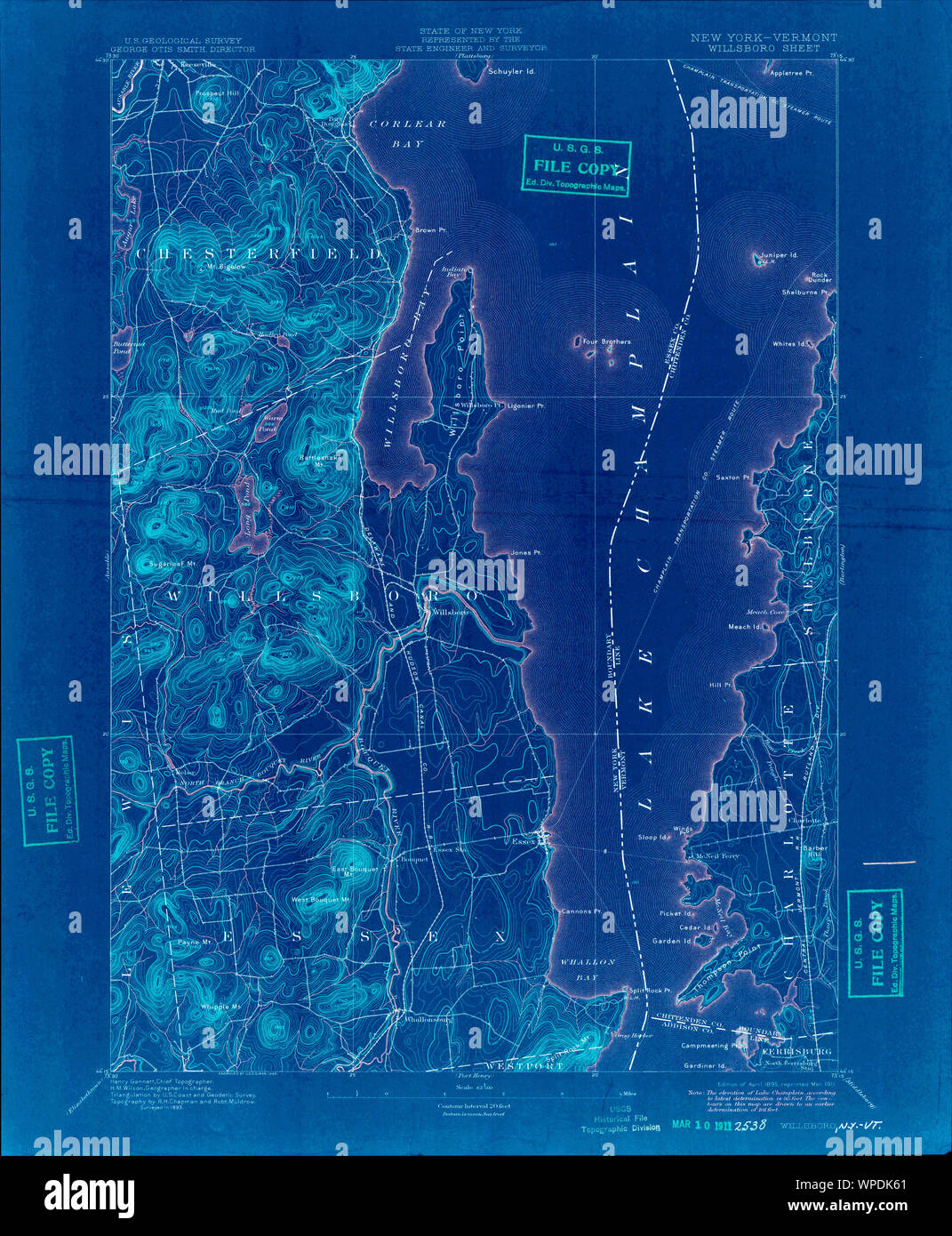 Map of willsboro new york hires stock photography and images Alamy