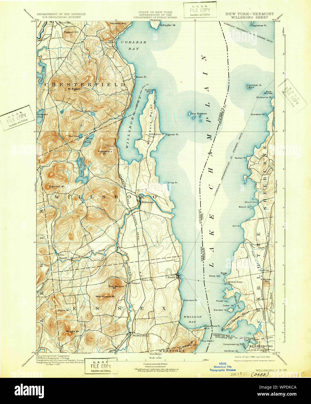 Map of willsboro hires stock photography and images Alamy