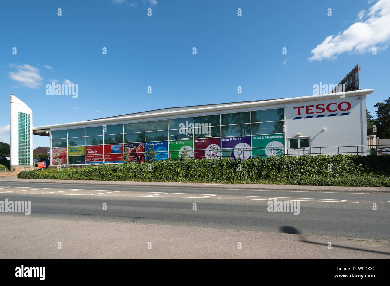 Tesco supermarket in Bordon, Hampshire, UK Stock Photo