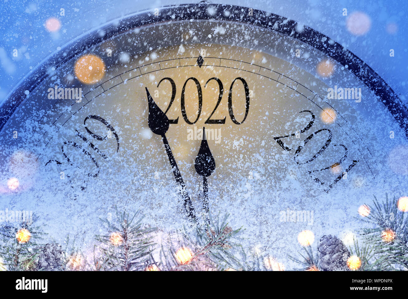 Countdown to midnight Stock Photo Alamy