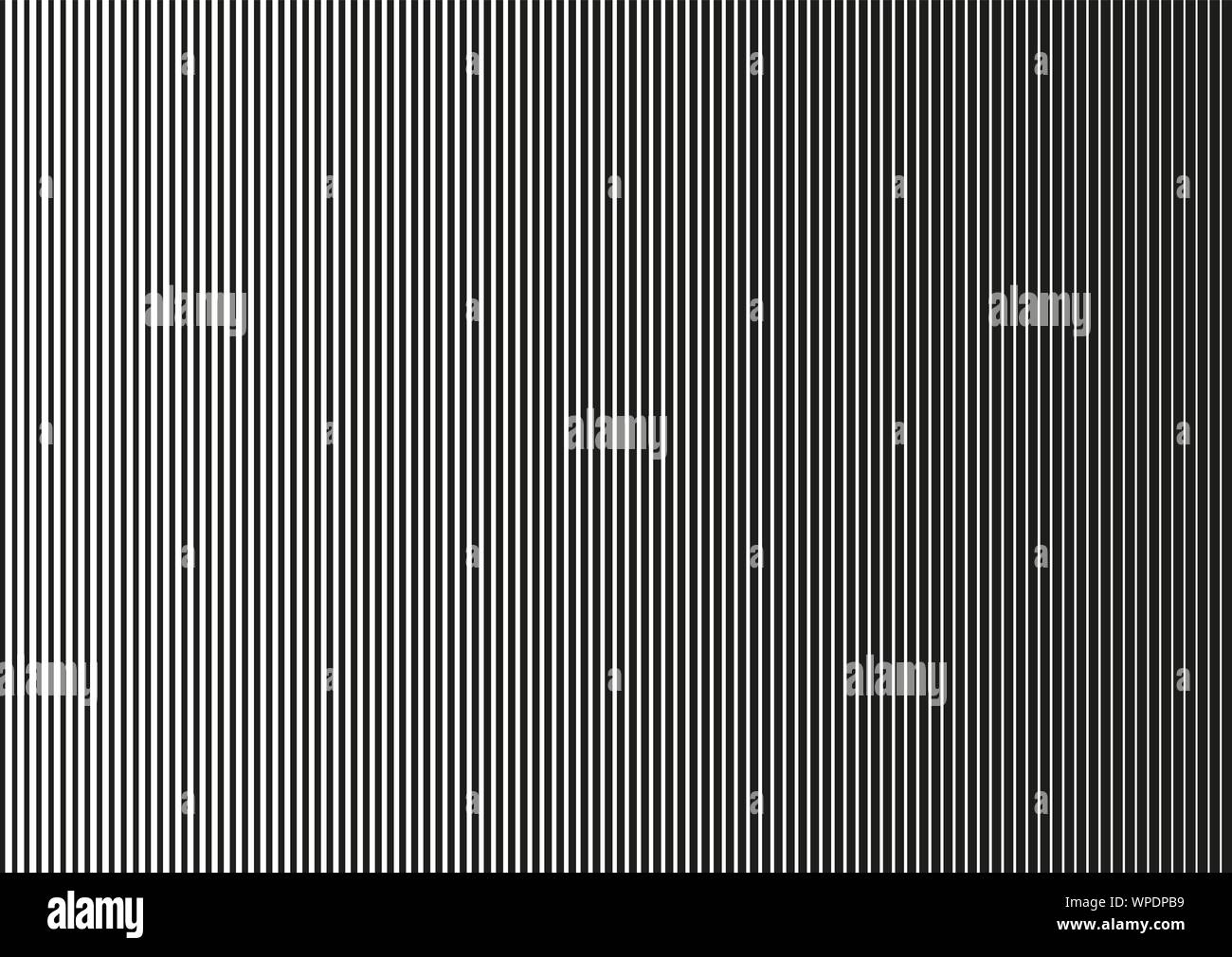 Vertical lines, linear halftone. Pattern with vertical stripes. Vector