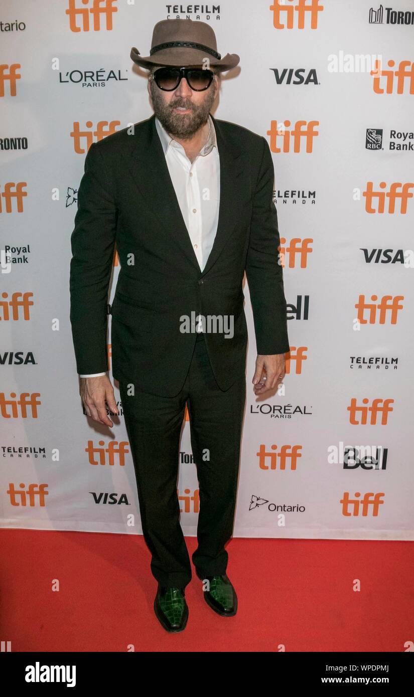Nicolas Cage attends the premiere of 'Color Out Of Space' during the 44th Toronto International Film Festival, tiff, at Ryerson Theatre in Toronto, Canada, on 07 September 2019. Stock Photo