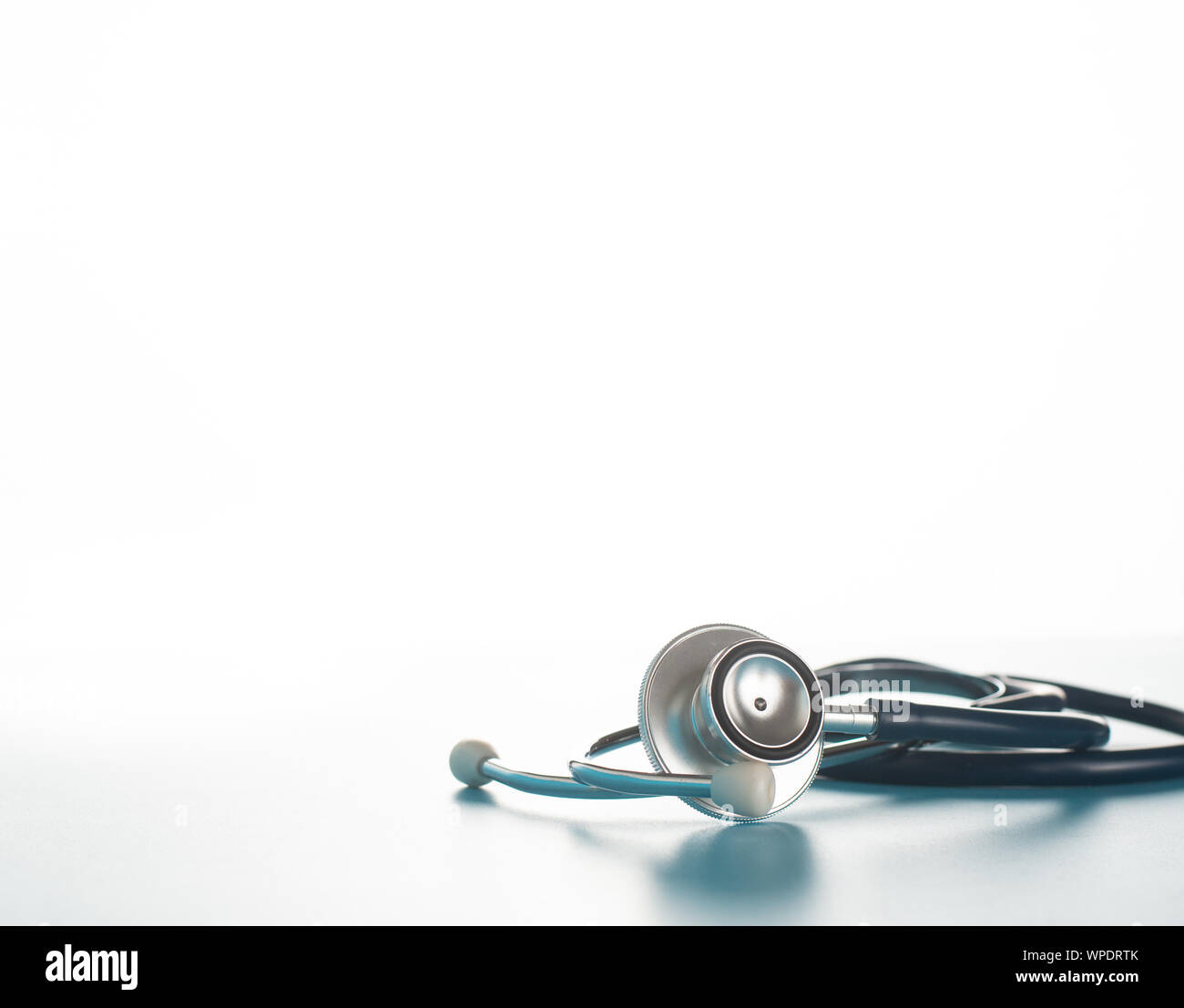 Stethoscope on white background Stock Photo - Alamy