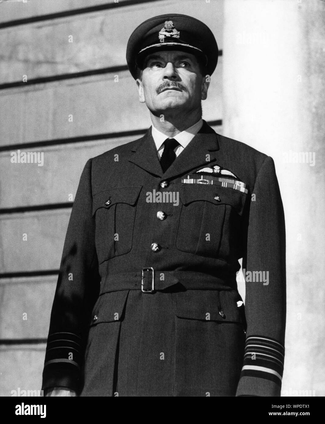 LAURENCE OLIVIER portrait as Air Chief Marshal Sir Hugh Dowding BATTLE OF BRITAIN 1969 director Guy Hamilton producers Harry Saltzman and Benjamin Fisz Spitfire Productions / United Artists Stock Photo