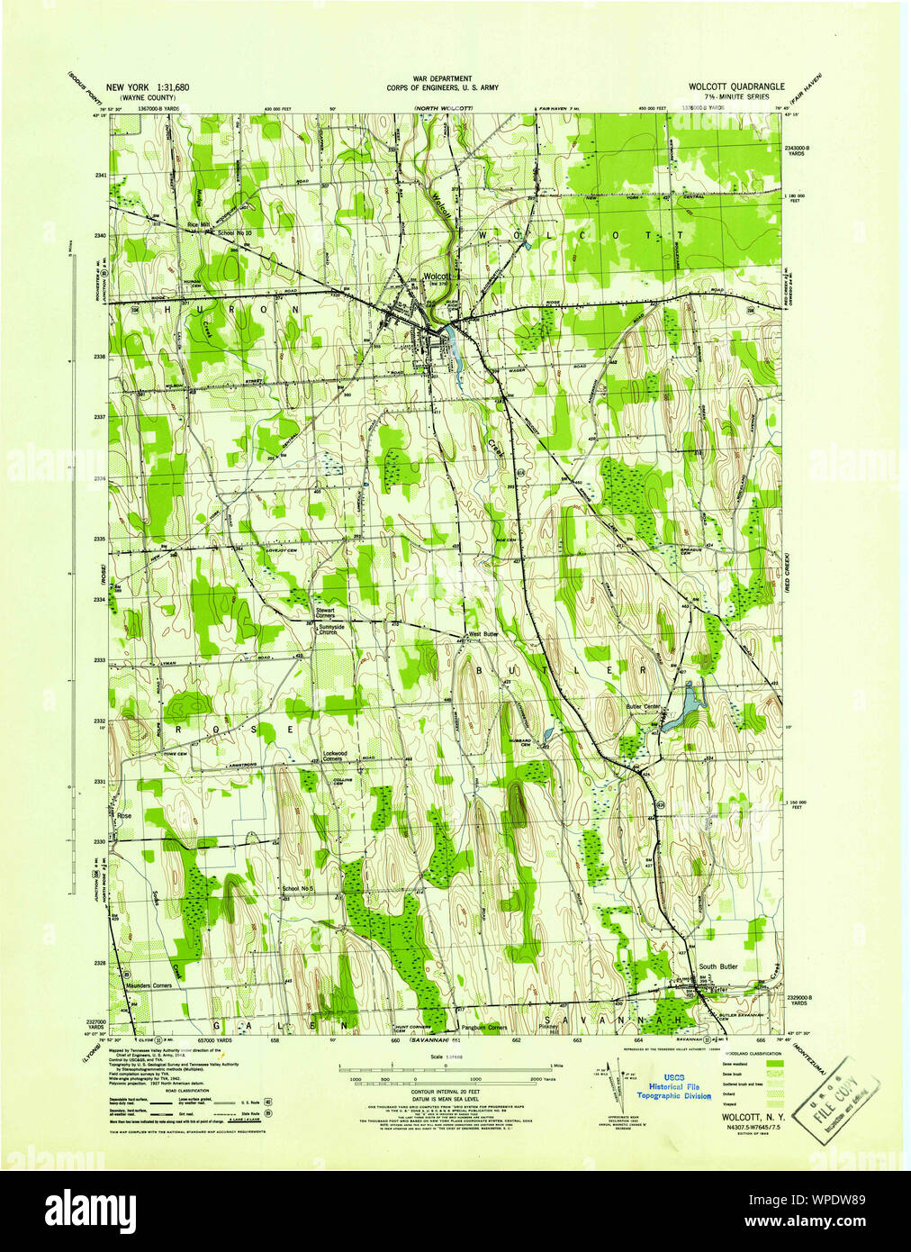 New York NY Wolcott 140362 1943 31680 Restoration Stock Photo Alamy