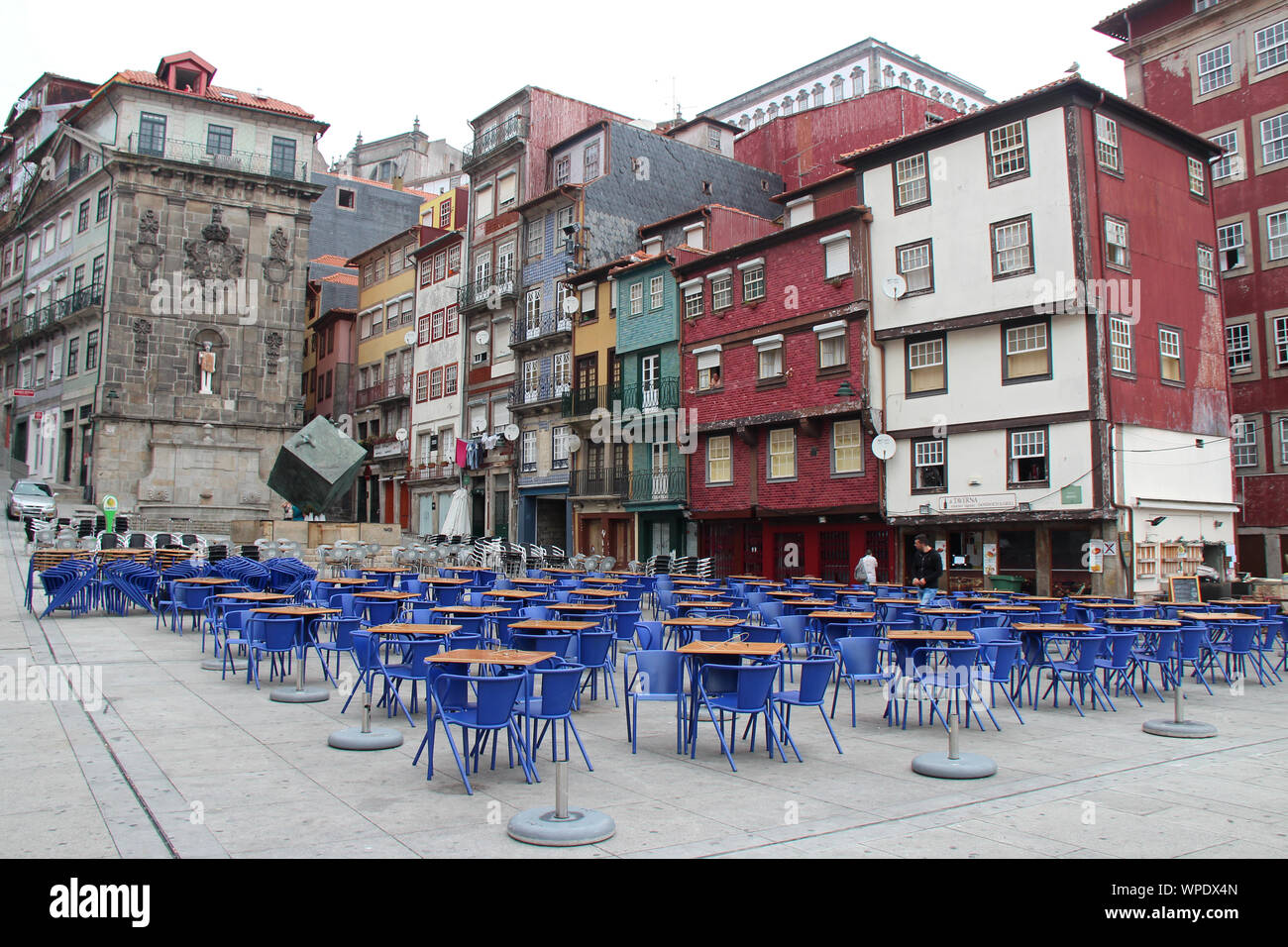 ribeira square in porto (portugal Stock Photo - Alamy
