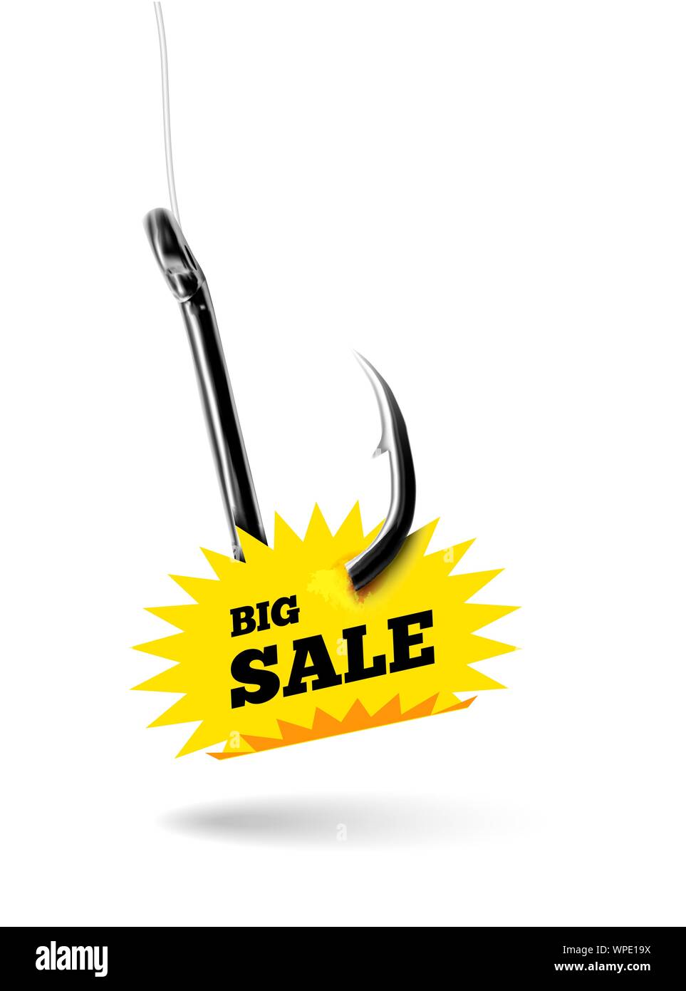 https://c8.alamy.com/comp/WPE19X/fishing-hook-with-label-price-tag-with-text-big-sale-vector-illustration-WPE19X.jpg