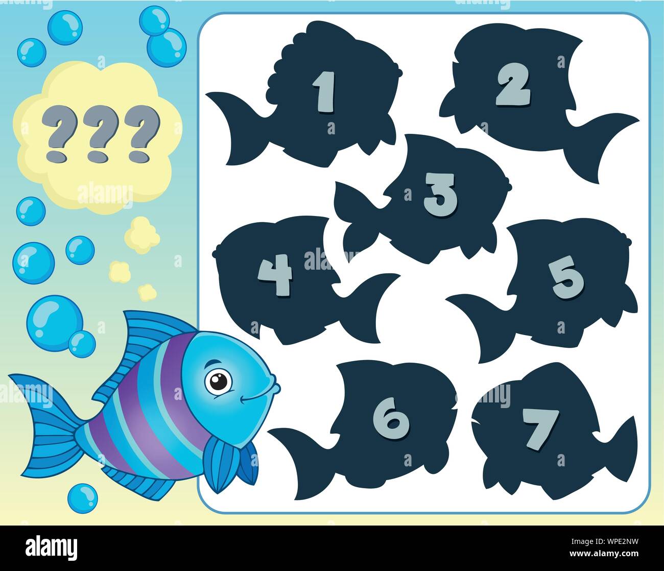 Fish riddle theme image 1 Stock Vector Image & Art - Alamy