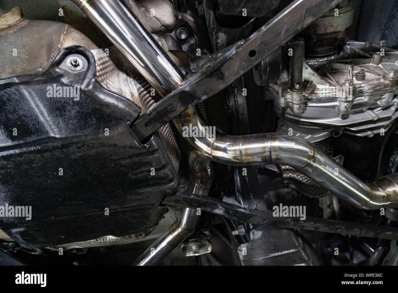 Fabrication and installation of a stainless steel car exhaust pipe with