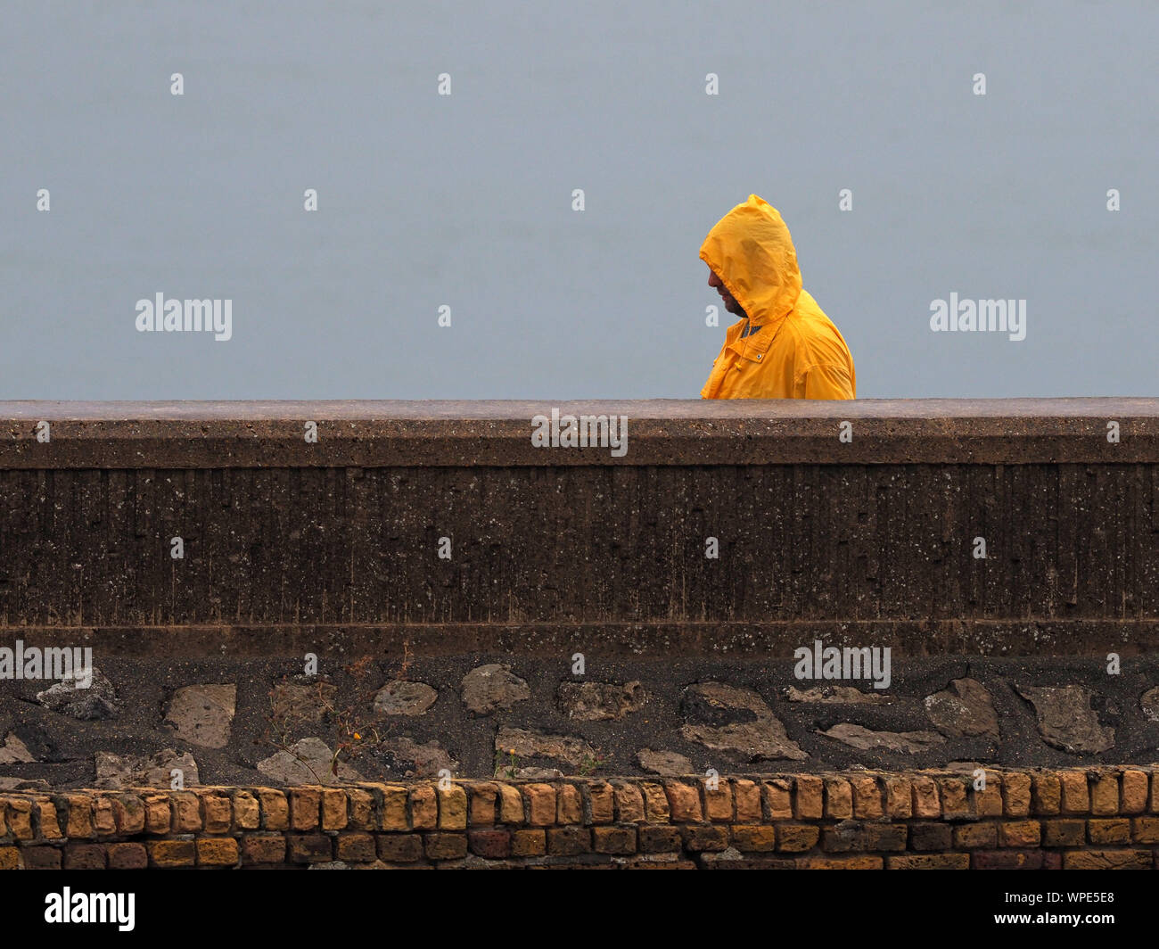 Sheerness, Kent, UK. 9th September, 2019. UK Weather: a dreary morning in Sheerness, Kent with continuous drizzle. Credit: James Bell/Alamy Live News Stock Photo