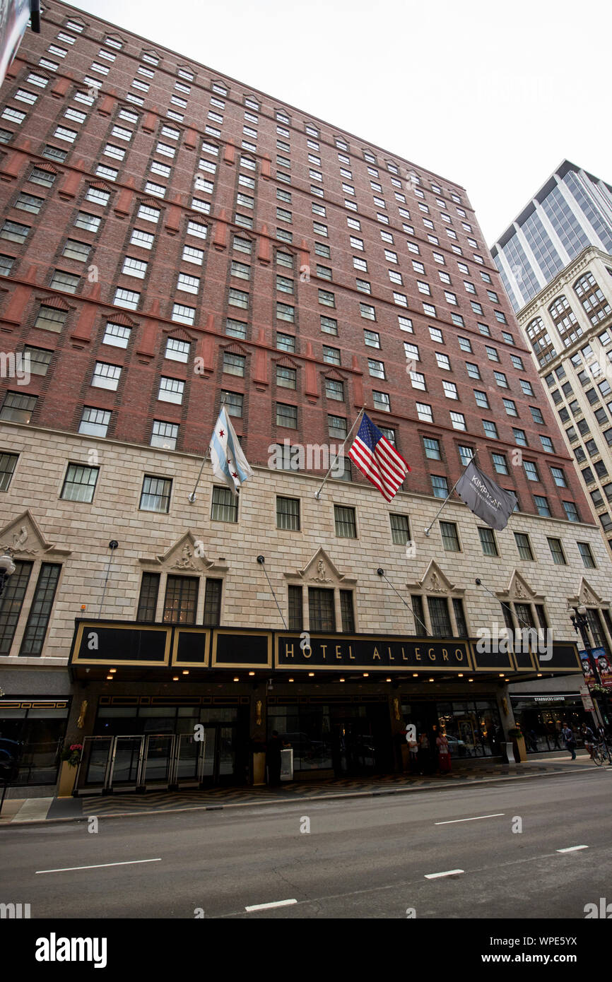 allegro hotel building Chicago Illinois USA Stock Photo - Alamy