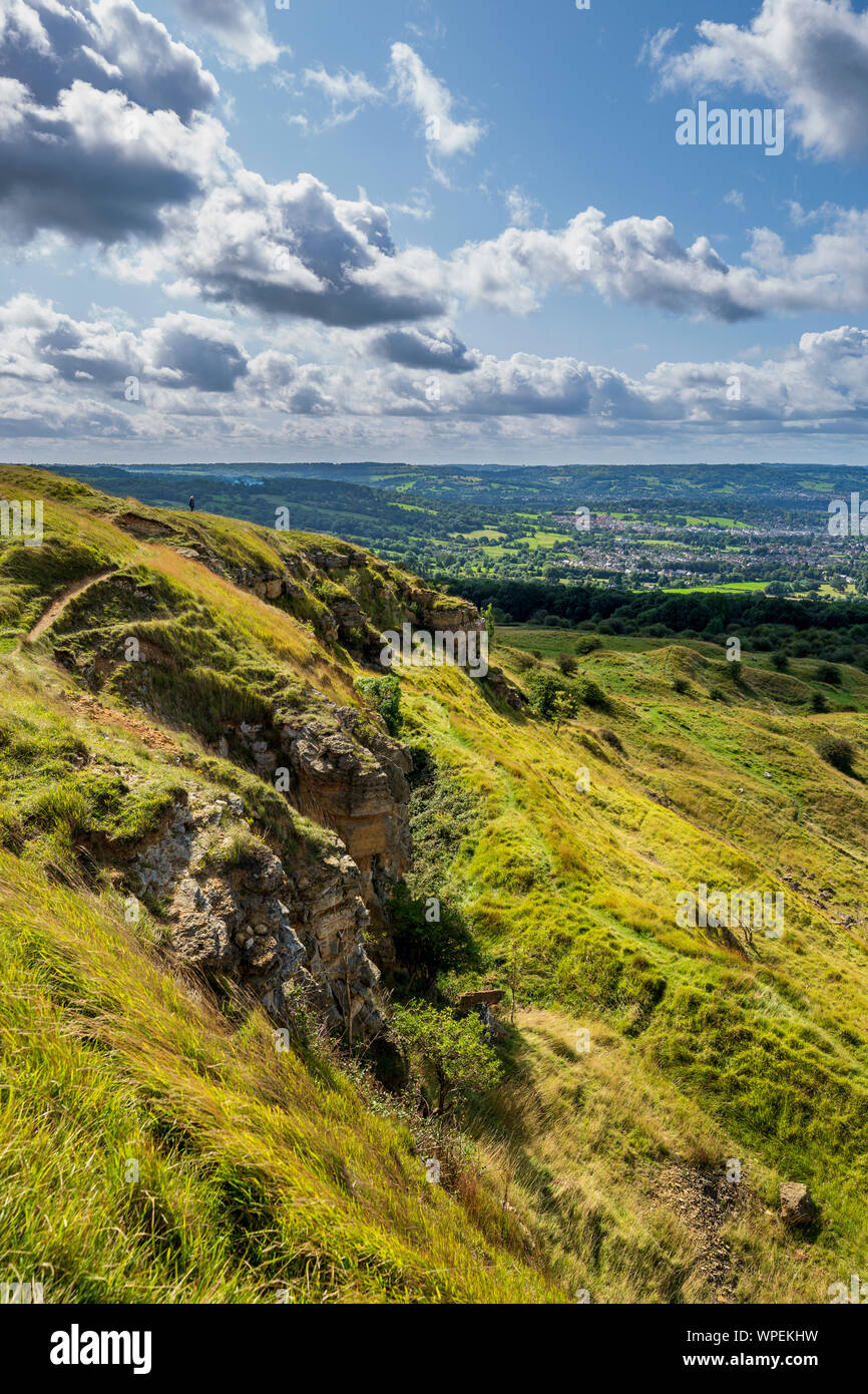 Cleeve Hill escarpment near Cheltenham, England Stock Photo Alamy