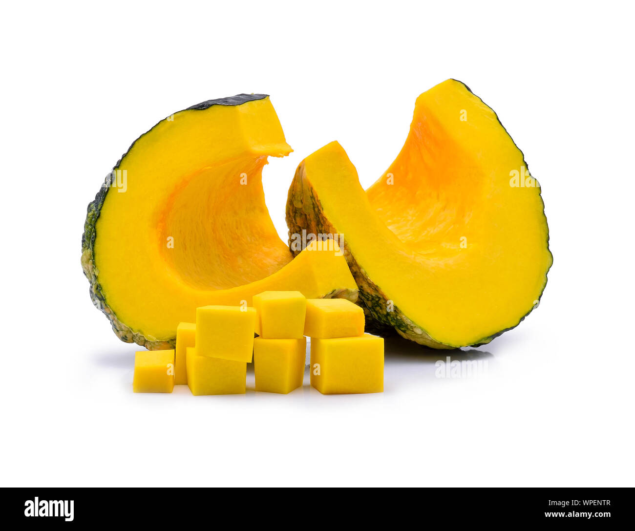 Green pumpkin isolated on white background Stock Photo - Alamy