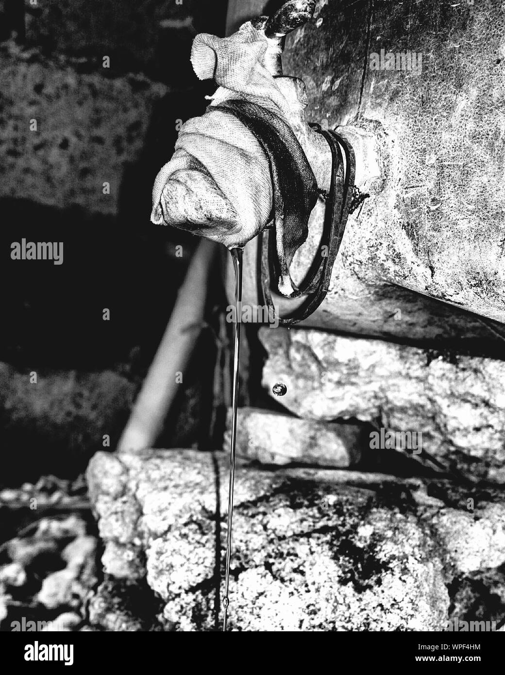 Closeup Of Water Dripping From Faucet Stock Photo Alamy