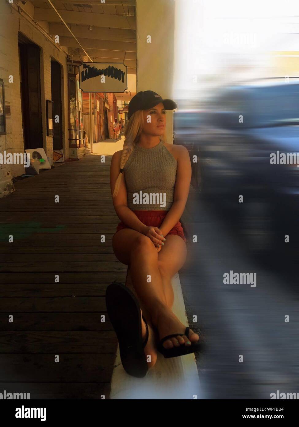 Sitting on porch steps hi-res stock photography and images - Alamy