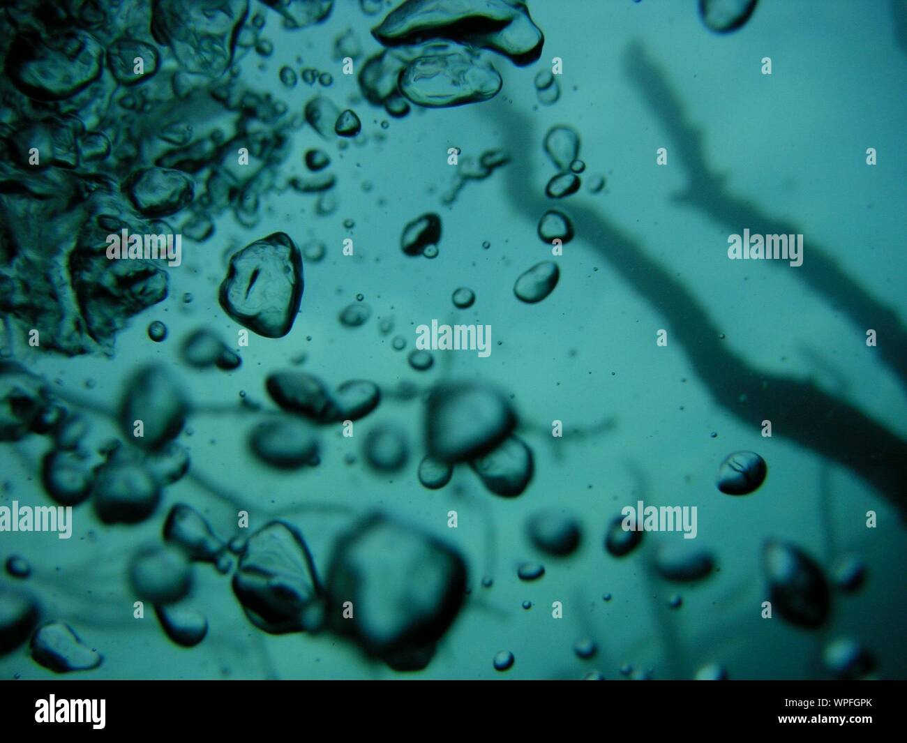 Bubbles On Lake Stock Photo Alamy