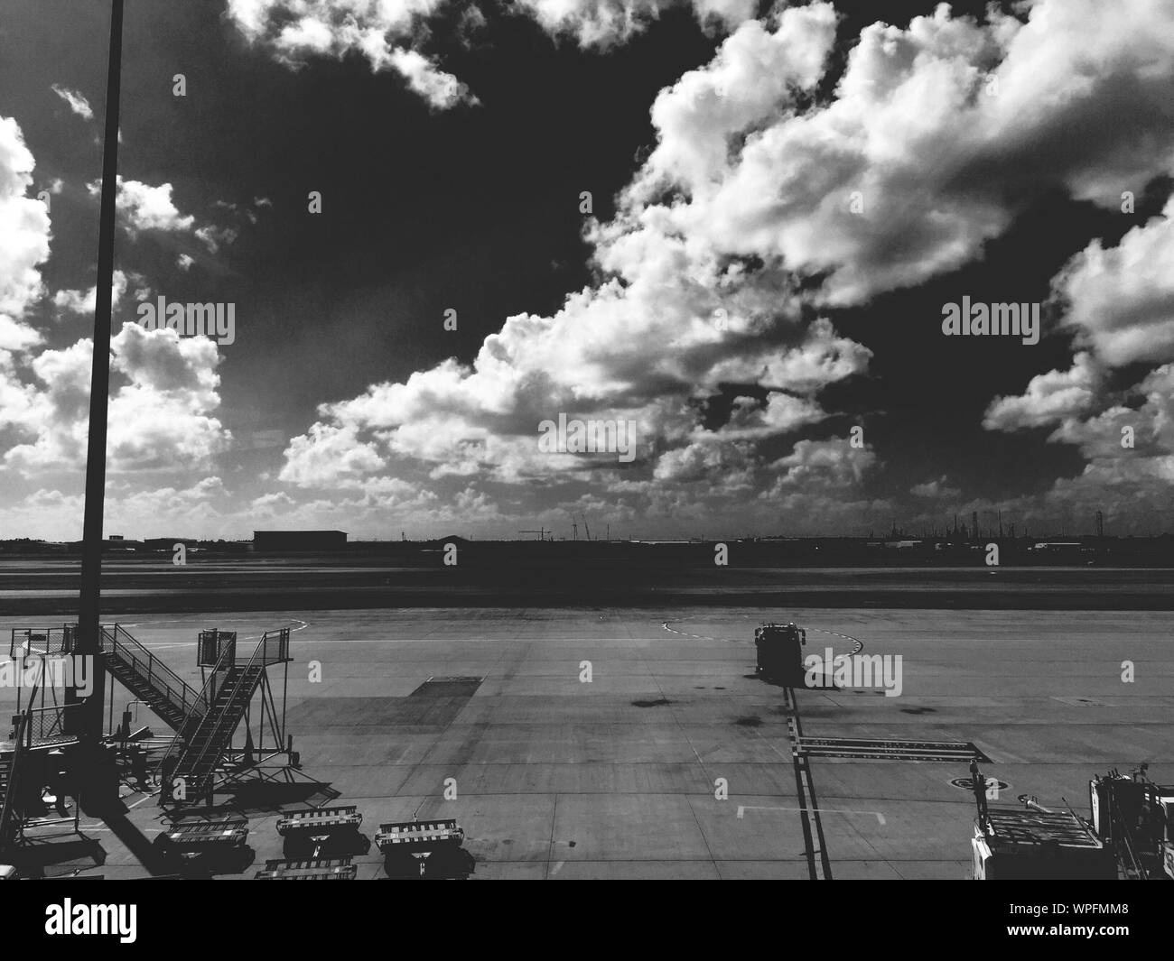 Airport terminal view Black and White Stock Photos & Images - Alamy
