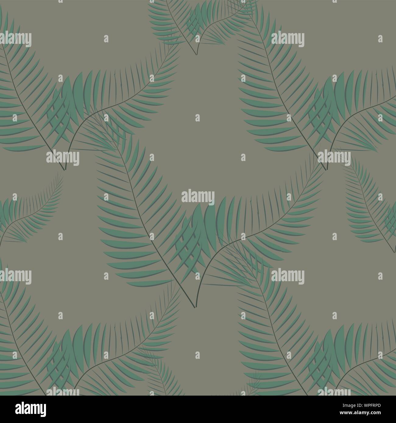 Tropical palm leaves, jungle leaves seamless floral pattern background ...