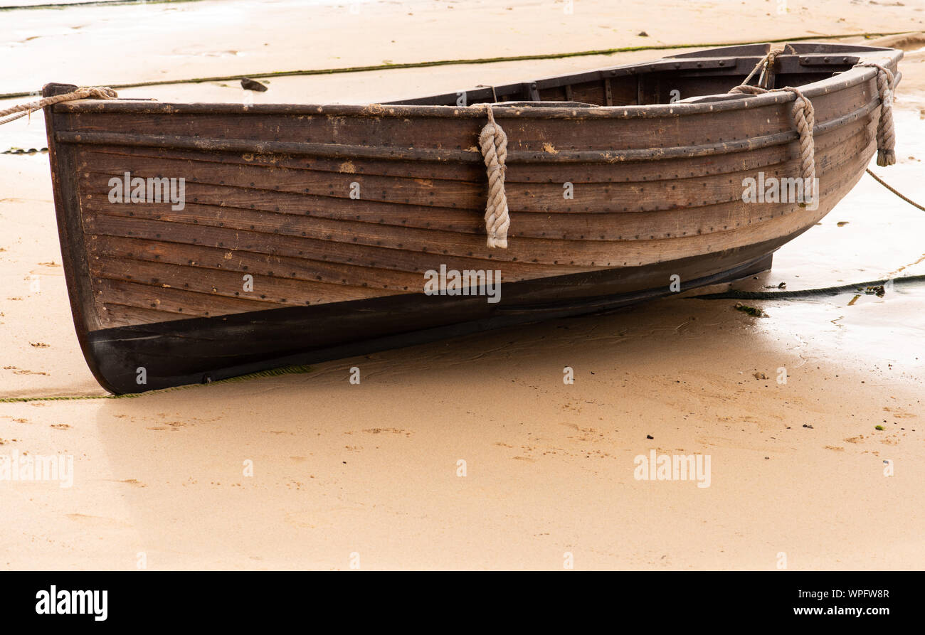 The St. Ives punt reconstructed from ancient plans number 3887 Stock Photo