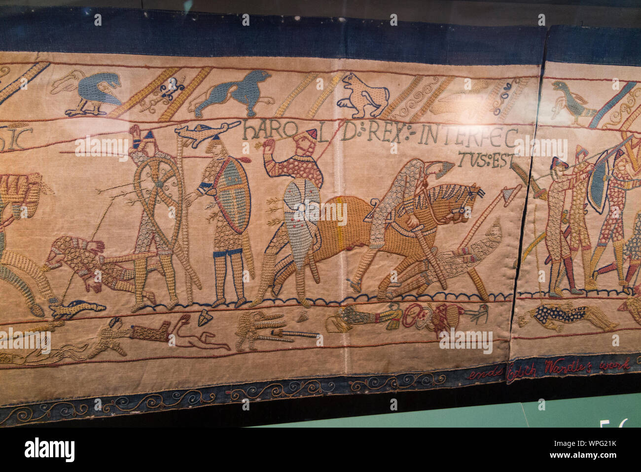 Victorian replica of the Bayeux tapestry housed in Reading Museum