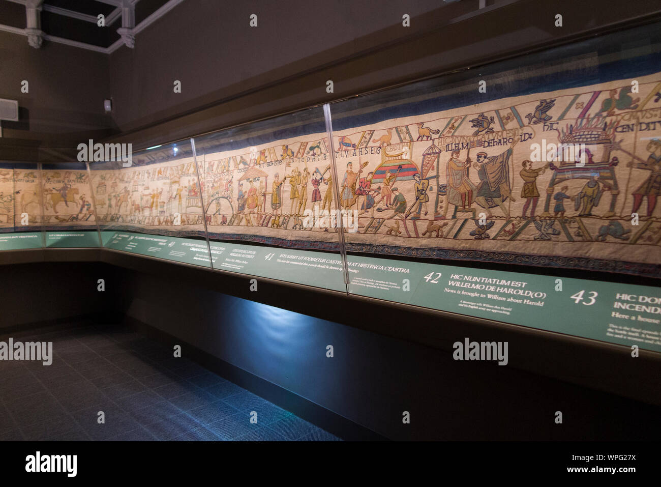 Victorian replica of the Bayeux tapestry housed in Reading Museum