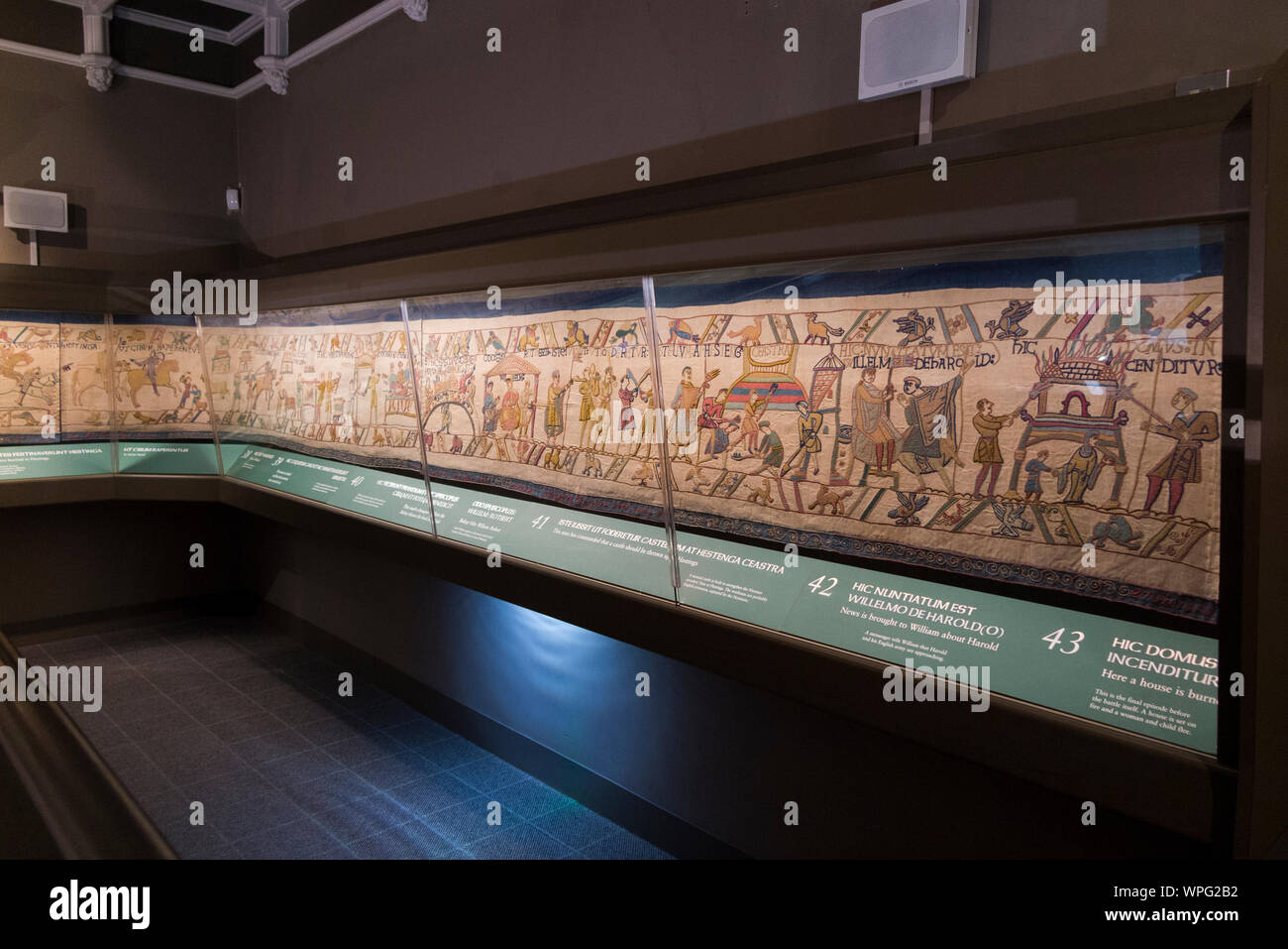 Victorian replica of the Bayeux tapestry housed in Reading Museum
