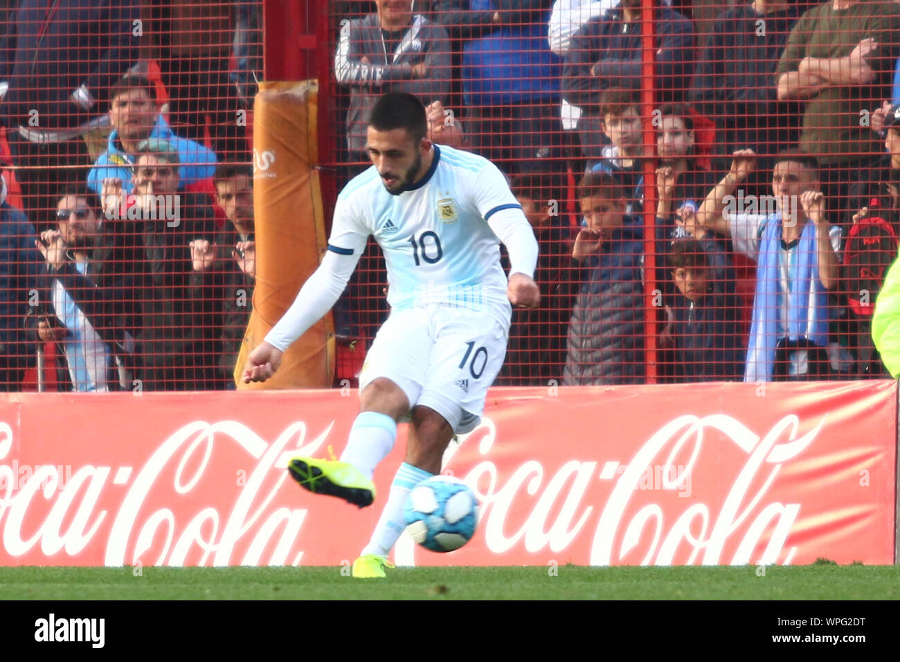 BUENOS AIRES, 08.09.2019: Matias Vargas during the match between Argentina and Colombia for friendly match on Diego Maradona Stadium in Buenos Aires, Stock Photo