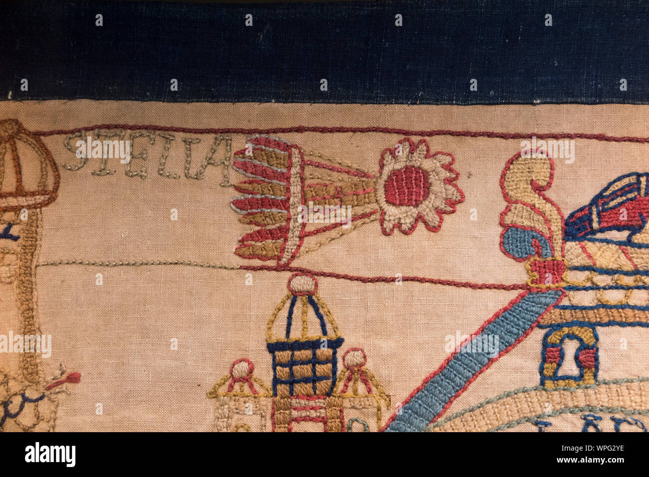 Victorian replica of the Bayeux tapestry housed in Reading Museum