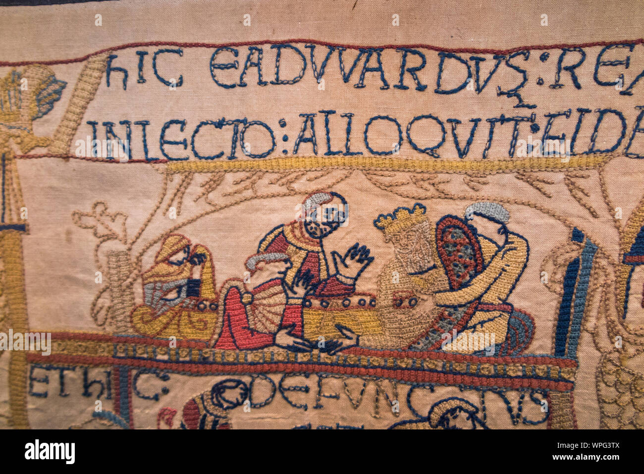 Victorian replica of the Bayeux tapestry housed in Reading Museum