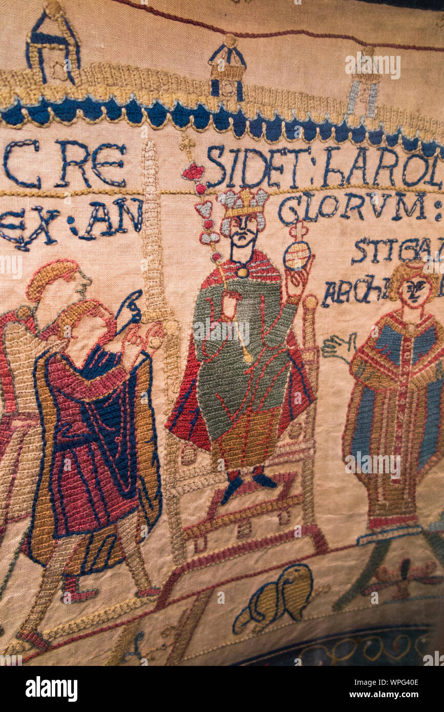 Victorian replica of the Bayeux tapestry housed in Reading Museum