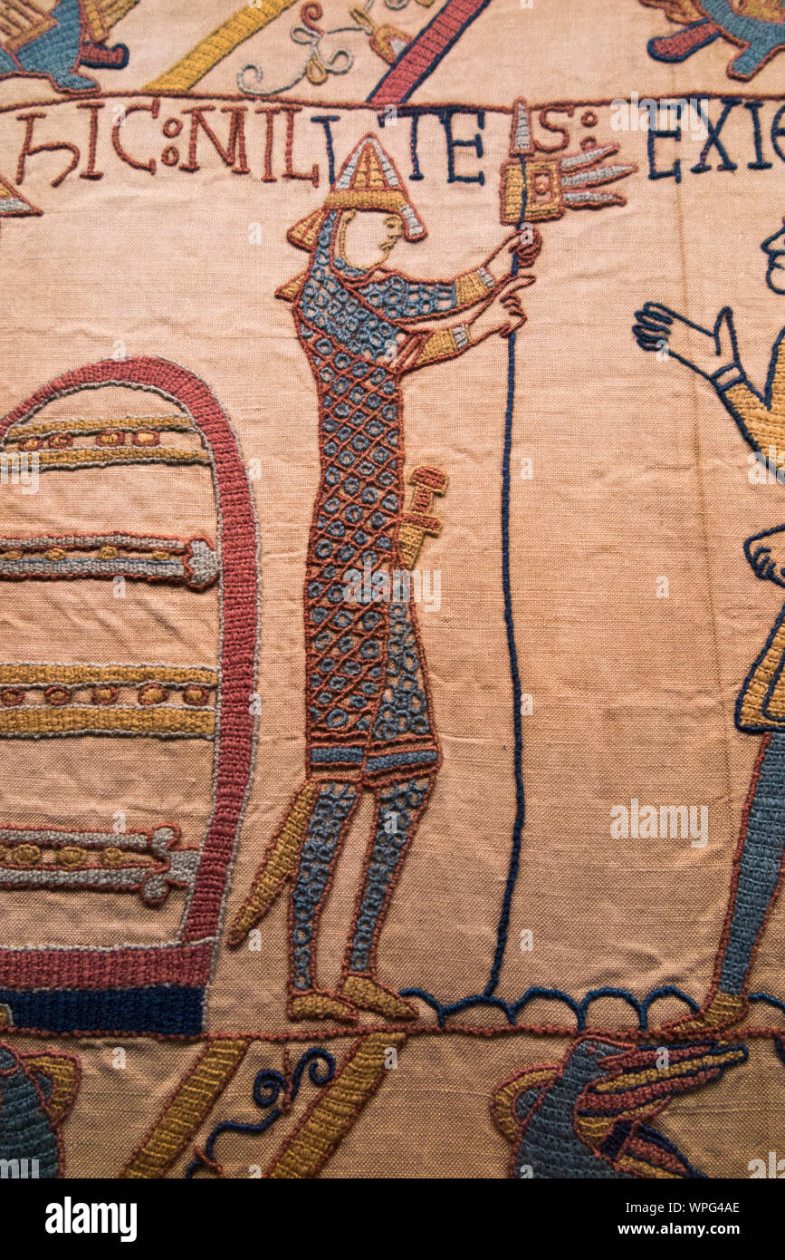 Victorian replica of the Bayeux tapestry housed in Reading Museum