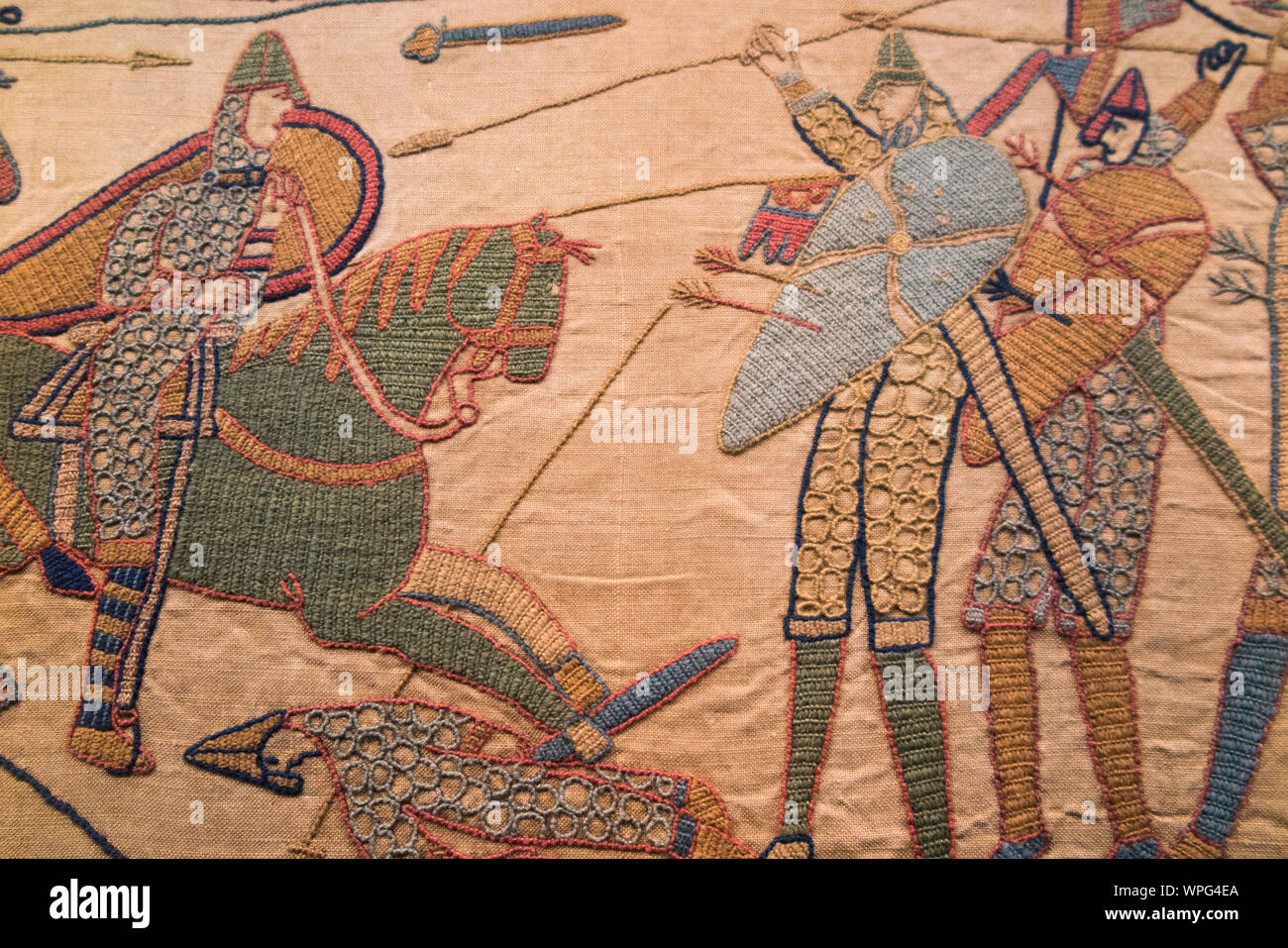 Victorian replica of the Bayeux tapestry housed in Reading Museum