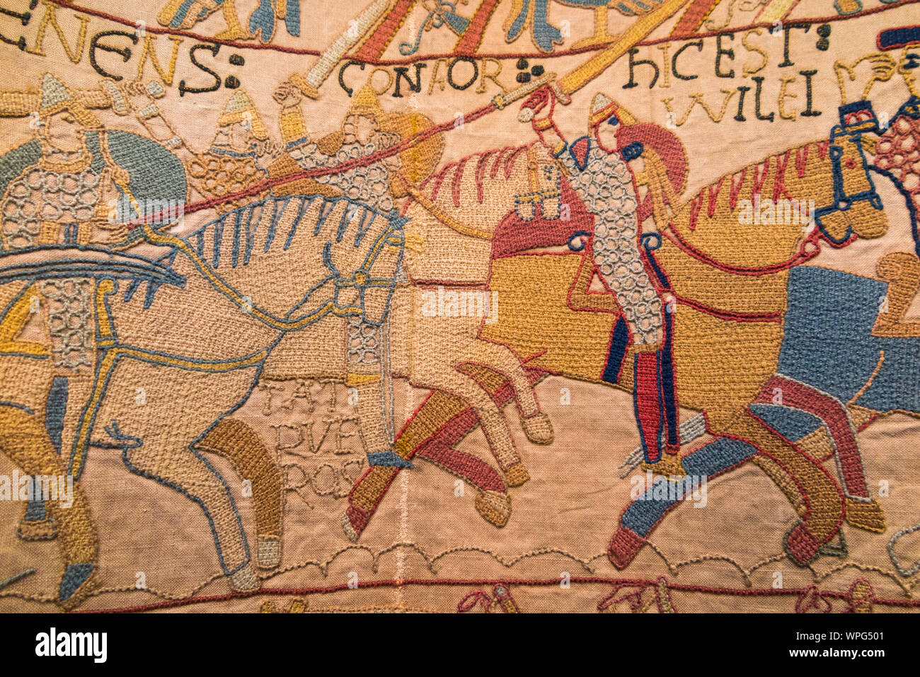Victorian replica of the Bayeux tapestry housed in Reading Museum