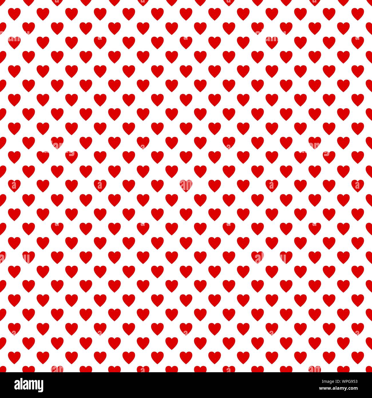 Seamless red heart pattern background - vector love concept design ...